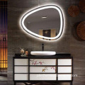 Anti-Fog LED Wall-Mounted Bathroom Mirror with Touch Switch
