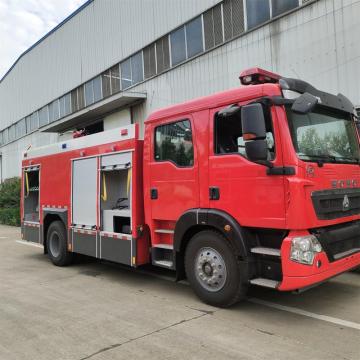 8 camion de pompieri personalizat cu rezervor de apă pătrată