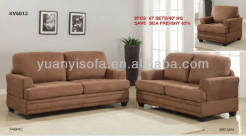 KV6012 Microfiber KD sofa set, fabric KD sofa suite for living room