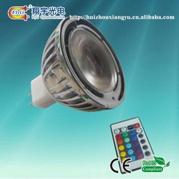 3W MR16 RGB LED Spot Light with Remote Controller