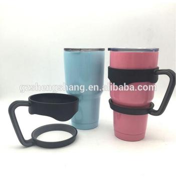 Double wall 30oz stainless steel rambler tumbler with handle