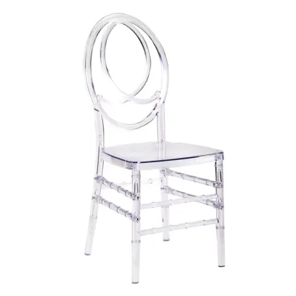 Transparent Royal Stackable Acrylic Resin Dining Chairs