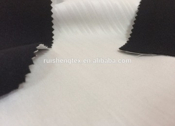 bright quality hot selling 75D2/2 twill high-elastic yarn embossed bonded tpu bonded brushed fabric