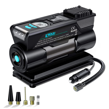 New 12V Portable Air Compressor Pump for Home and Car Use - Black DC 500 Abarth, 1000pcs