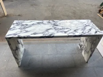 Modern Luxury Genuine Marble Hallway Decor Console Table