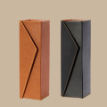 Single Leather Folding Wine Facking Box