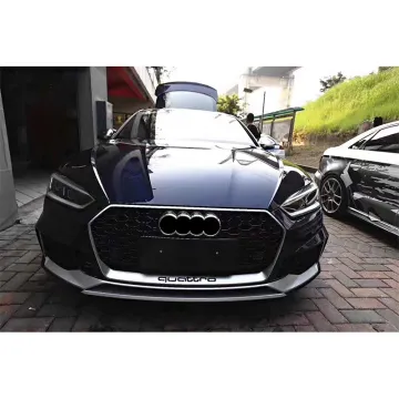 ABS PP Front Bumper Grille Side Skirt Tail Lip Tail Exhaust Kit for Audi A5 B9 to Rs5 Style (2017-2019)