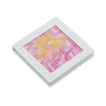 Durable 3D film paper empty eyeshadow palette box