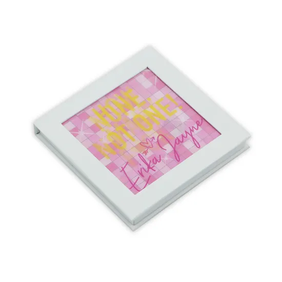 Durable 3D film paper empty eyeshadow palette box