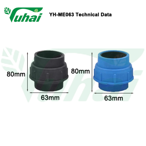 Rubber / Plastic Pipe Unions Different Dimension