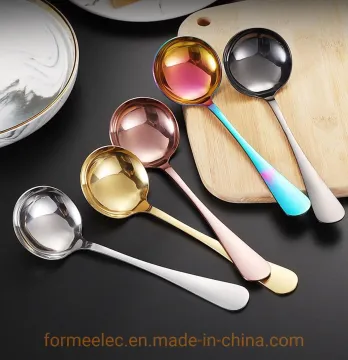 Tableware Table Spoon Stainless Steel Soup Spoon Hotel Restaurant Household Serving Spoon