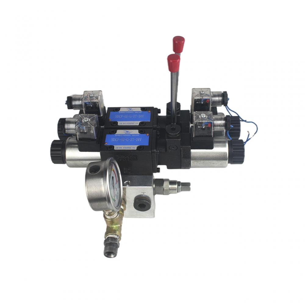 manual electric control hydraulic multi-way direction valve