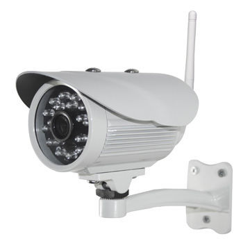 15m IR/IP Camera, 1/4-inch CMOS Sensor, WPA-PSK, WPA2-PSK, WEP, Supports Four Motion Detections