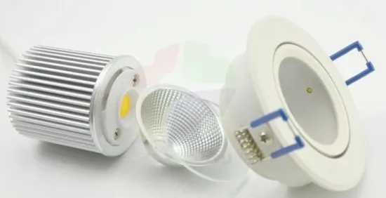 960lm Round Reflector Cob Recessed Led Downlight 12w ,110  - 240v Ac