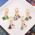 Botu Custom Cartoon Christmas Keychain Wholesale Kulomui Kitty Kawaii Anime Melody Rubber Keytag Bag Pendant Xmas Gifts