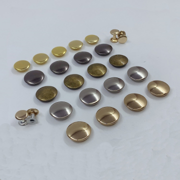 Wholesale Double Cap Iron and Brass Metal Garment Rivets: Decorative Accessories for Shoes, Caps, Clothes, and Garment Bags