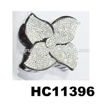 rhinestone flower claw clip hair flower clip plastic flower hair claw