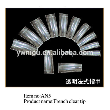 500pcs Lady Clear French Acrylic Style fake nails