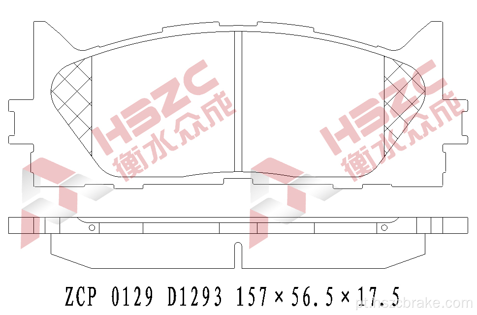 FMSI D1222 PAT CERAMICA DE CERAMICA DE CARRO PARA TOOTA