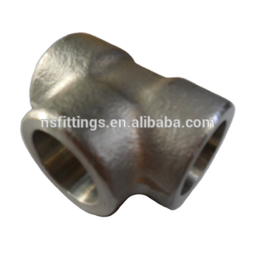 A516 GR65/70 stainless steel forged tee 3000lbs socket welding ASME B16.11 high quality