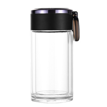 Custom Portable Double-layer Glass Insulated Water Bottle