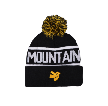 Multicolor knit beanie hat