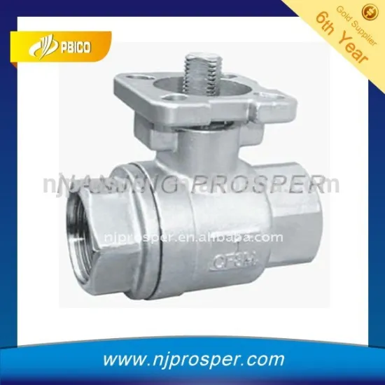 2-PC Stainless Steel Ball Valve/split body valve