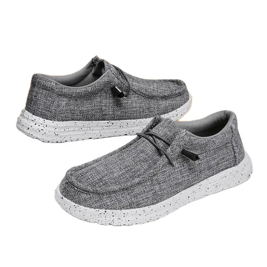 Custom Trendy Casual Walking Shoes Slip On Soft Wood Insole - Men's Loafers