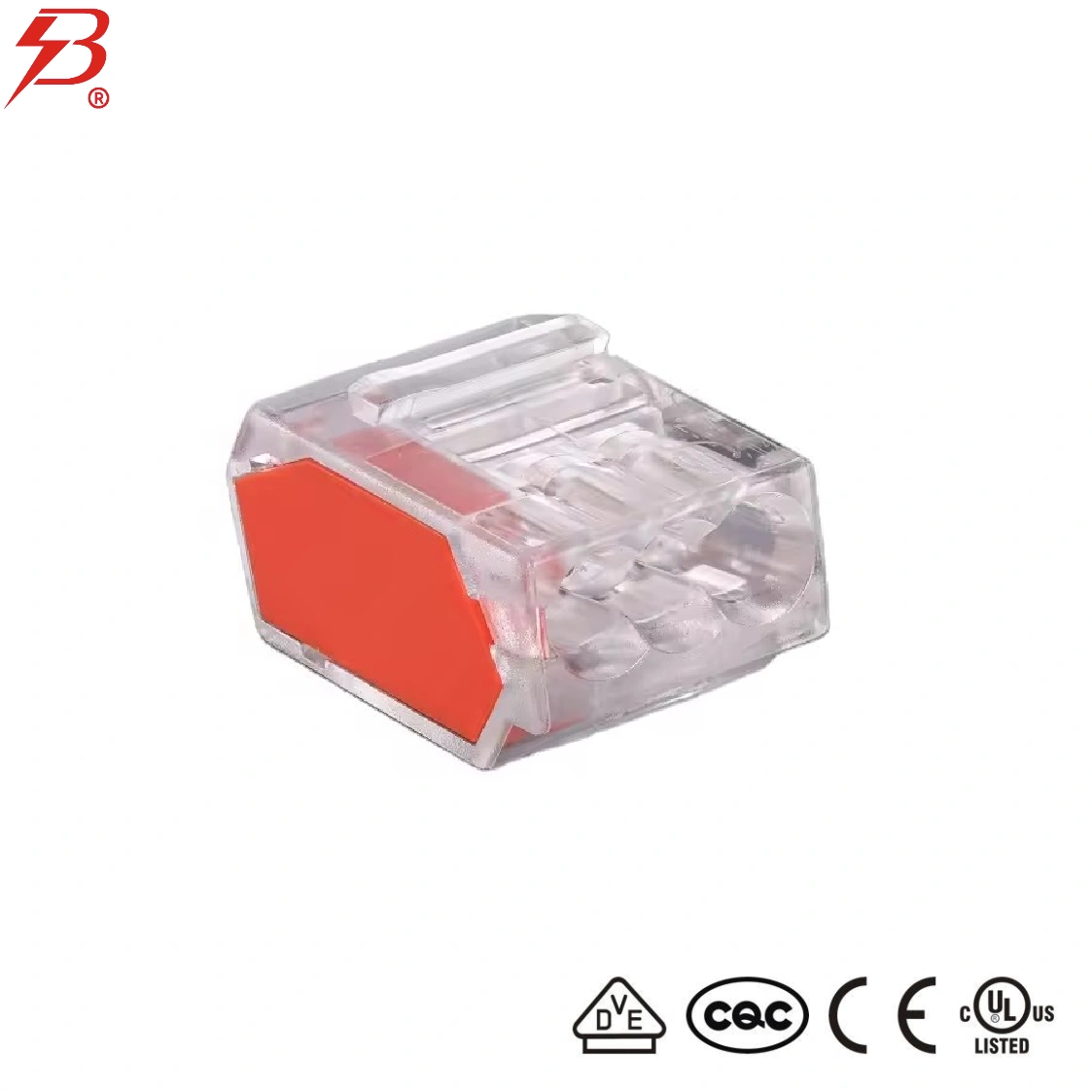 Connecteur de fil push-in à connexion rapide 3 ports