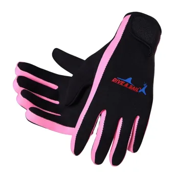 Custom 1.5mm Neoprene Diving Gloves Five Finger Wetsuit for Snorkeling Surfing