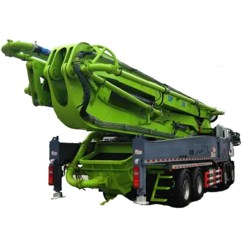 Hot Product 2021: NONGJIAN 320ml/r Easy Maintenance Air Cooling Water Washing 58M New Concrete Pump Truck