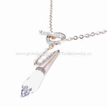 Imitation pearl necklaces, made of brass and cubic zirconia, small orders are accepted