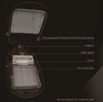china manufacturer ip65 led light led light street aluminum led street light housing