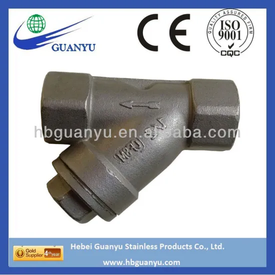 stainless steel CF8 CF8M CF3M 800WOG threaded Y spring loaded check valve