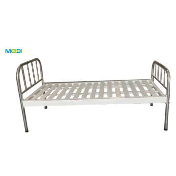 Stainless Steel Adjustable Single Function Hospital Bed