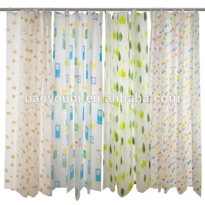 BYN colorful bathroom classy shower curtains DQ-YL12