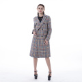 Thousand Birds Lattice Cashmere Winter Coat