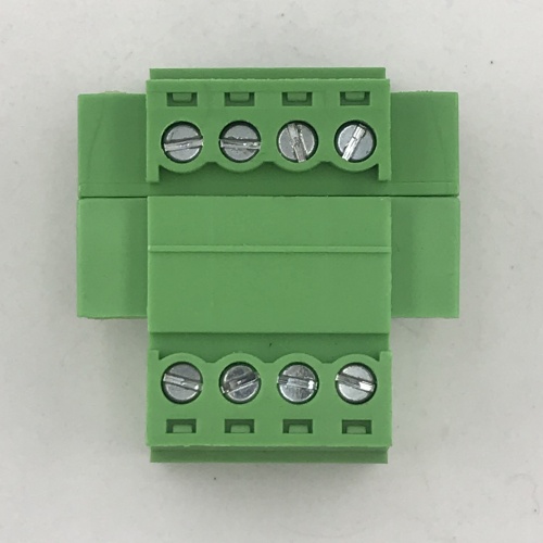 pluggable male to female with flange terminal block