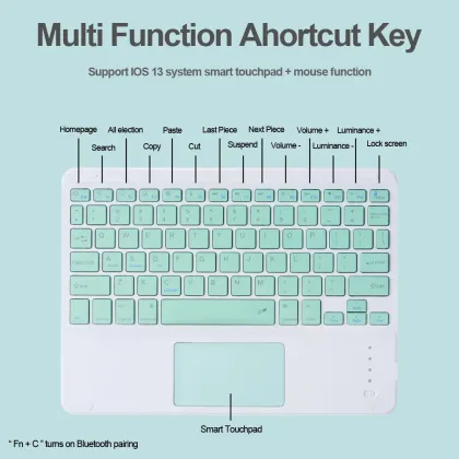 Wireless Trackpad, Keyboard Combo for Samsung, Xiaomi, Android, Microsoft Surface