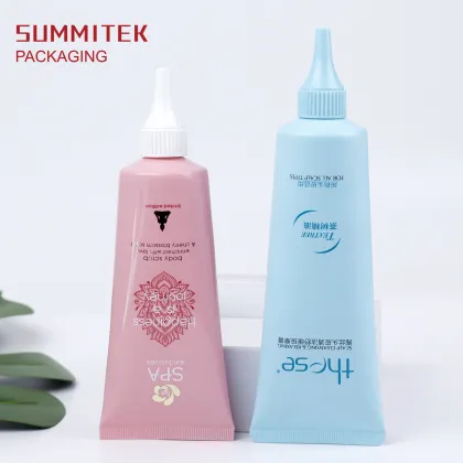 Custom 30-75ml Plastic Cosmetic Tubes for Clarins Body & Neck Cream Packaging