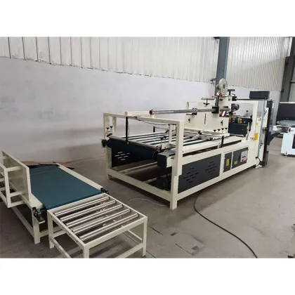 corrugated carton folding gluing machine