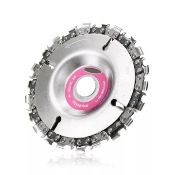 Woodworking Angle Grinder Chain Disc: 4 Inch Wood Cutting Accessory