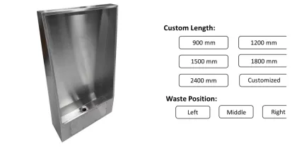 Stainless Steel Pedestal Urinal