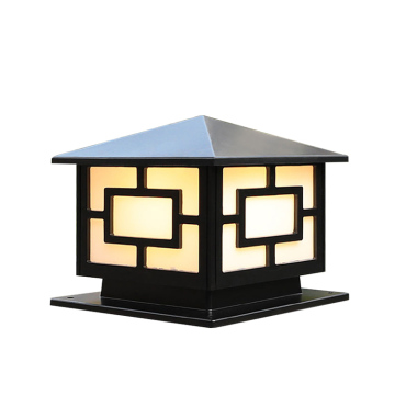 Waterproof Modern Metal Garden Pillar Light
