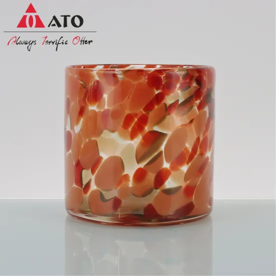 Simplicity Color dot hand-blownglass cup Water Juice Glass