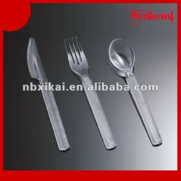 Plastic bulk flatware set