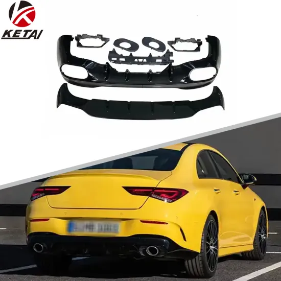 Wholesale CLA35 Style Car PP Body Accessories Bumper Rear Diffuser For BENZ W118 AMG 2019