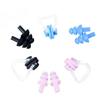 Soft Waterproof Silicone Nose & Ear Plugs for Kids - Anti-Choking & Water Prevention