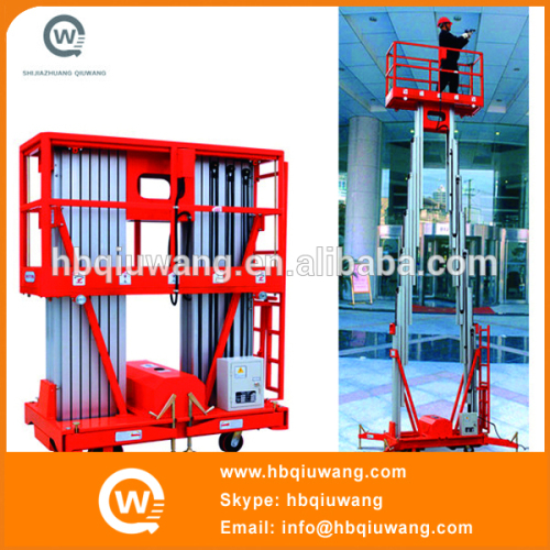 Mobile Vertical Work Platform Double Mast, High Quality Mobile Vertical