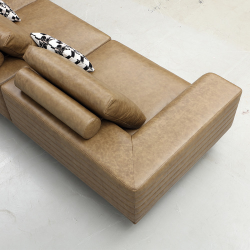 Set Sofa Kulit Penyimpanan Papak Batu Kreatif